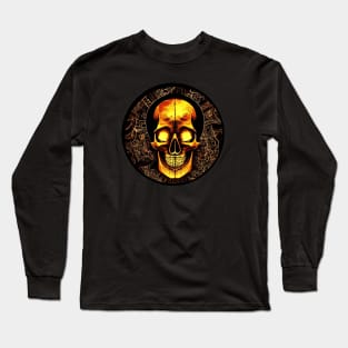 Skull in gold Long Sleeve T-Shirt